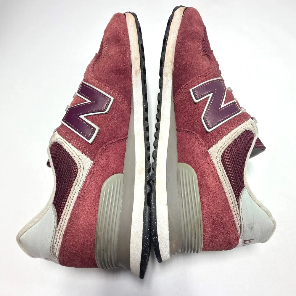 New Balance 574 Core ML574EVM Burgundy Suede Sneakers Men's‎ 11.5 Classic